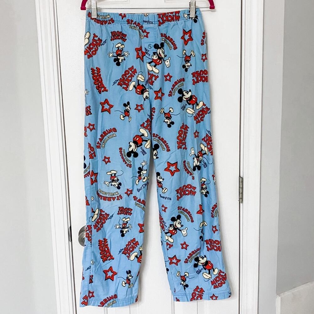 DISNEY • Mickey Mouse Light Blue Pajama Pants